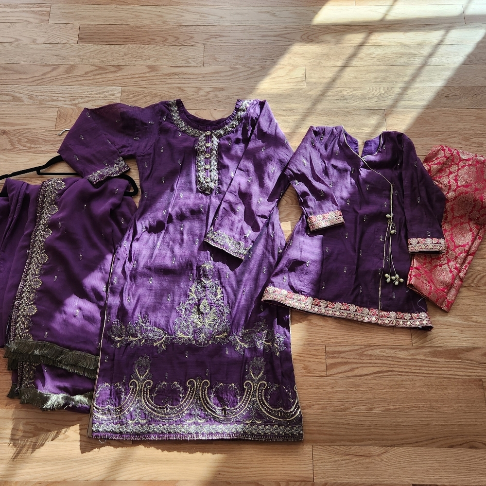 Pakistani shalwar kameez (Mommy an me)